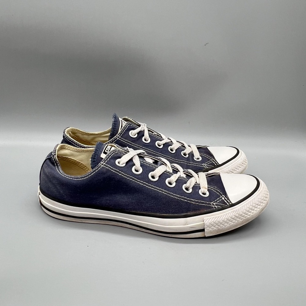 Converse Sneaker Womens 8 Blue Canvas Chuck Taylor All Star Low Top Comfort